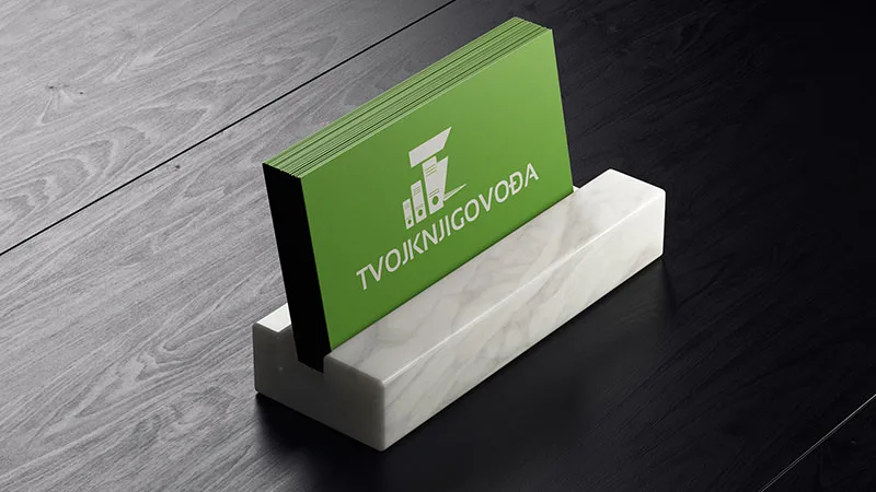 Vizit karte Tvoj knjigovođa, drugi ugao