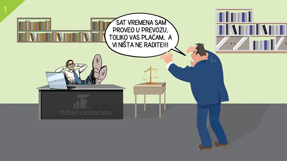 Strip, prvi deo: klijent nezadovoljan knjigovodstvom